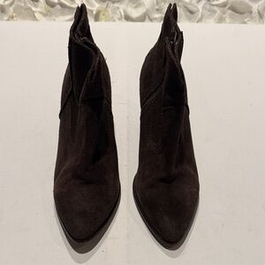 Frye Dark Brown Women's Ankle Booties